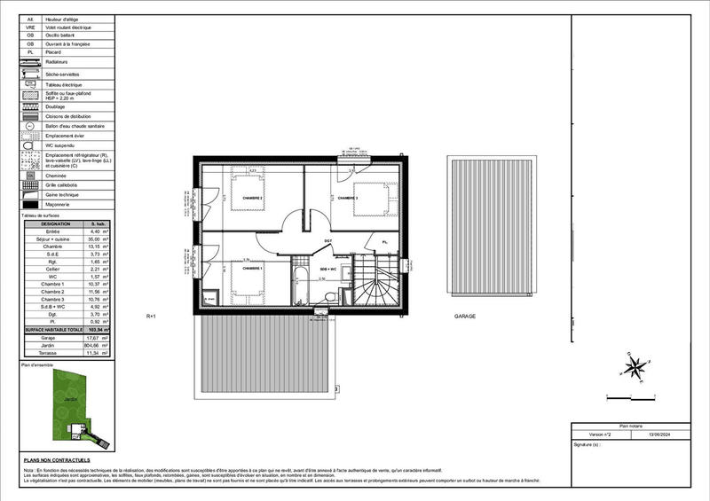 Maison - 104 m² - 5 pièces