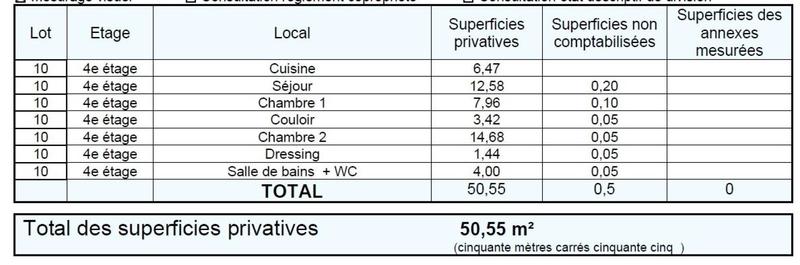Appartement - 51 m² - 3 pièces