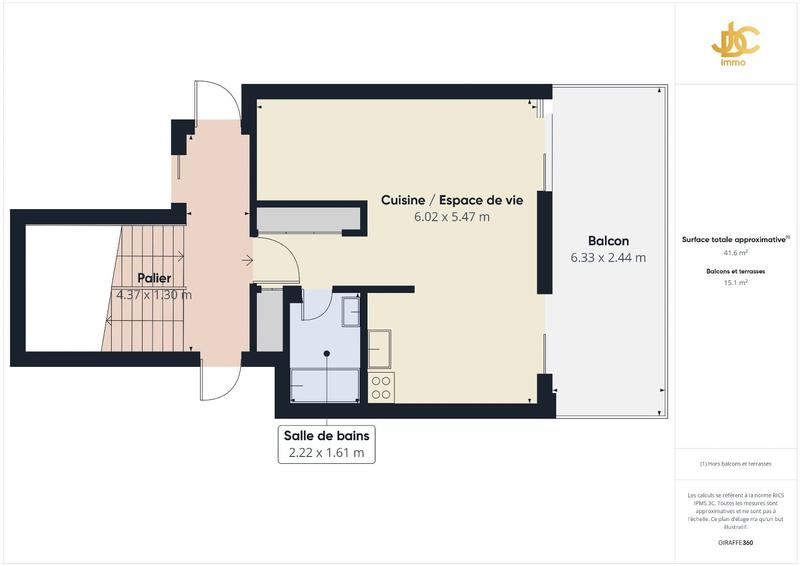 Appartement - 31 m² - 1 pièce