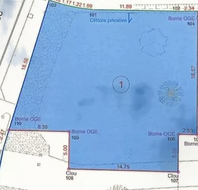 Terrain constructible - 460 m²