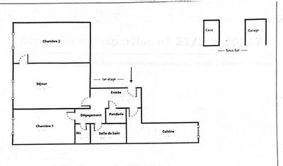 Appartement - 70 m² - 3 pièces