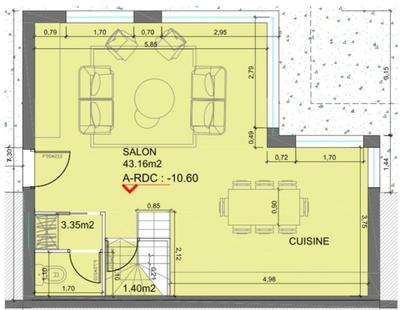 Maison - 100 m² - 4 pièces