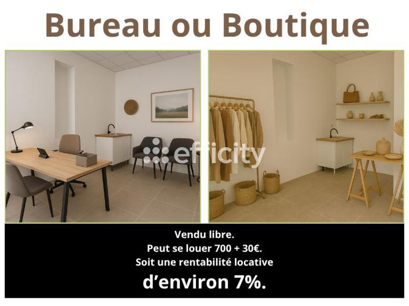 Bureau - 20 m² - 2 pièces