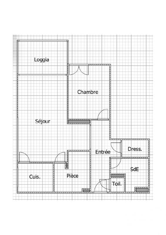 Appartement - 61 m² - 3 pièces