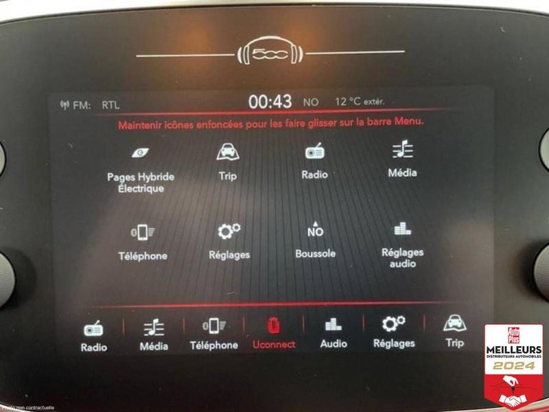 Fiat 500x 1.5 firefly 130 ch s/s dct7 hybrid (red)