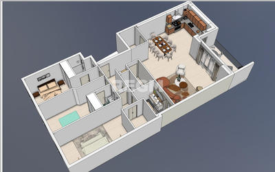 Appartement - 120 m² - 4 pièces