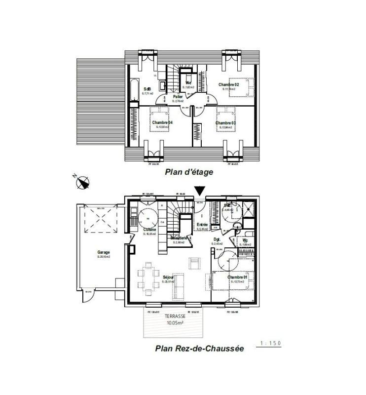 Maison - 112 m² - 5 pièces