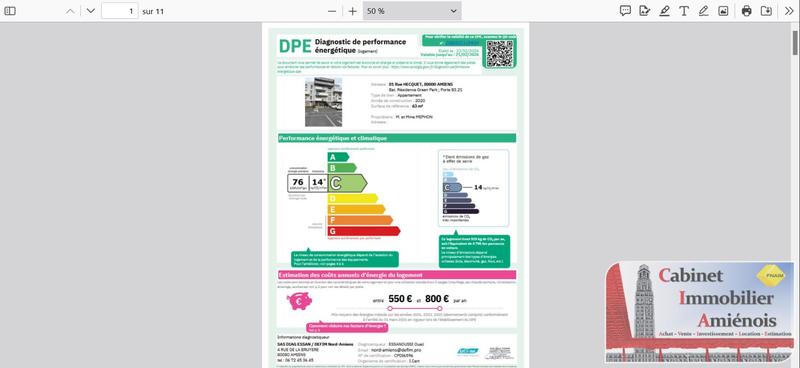 Appartement - 63 m² - 3 pièces