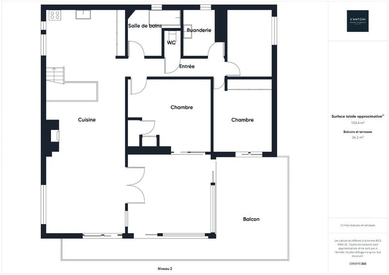 Appartement - 108 m² - 4 pièces