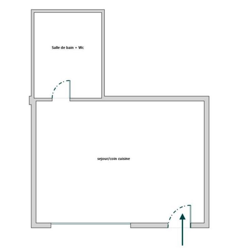 Appartement - 17 m² - 1 pièce