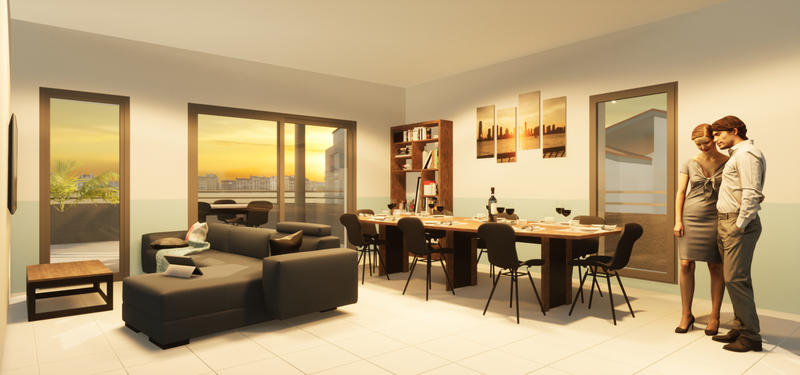 Appartement - 74 m² - 3 pièces