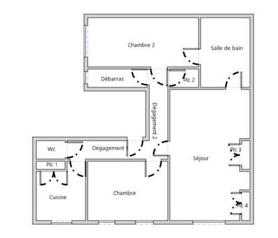 Appartement - 84 m² - 3 pièces