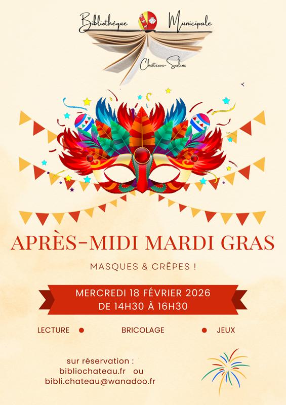 Mardi Gras à la bibliothèque