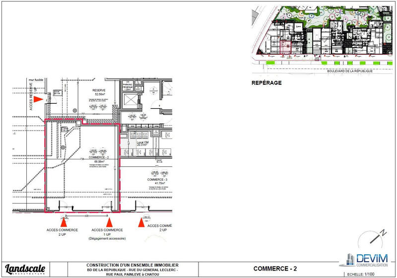 Local commercial - 66 m²