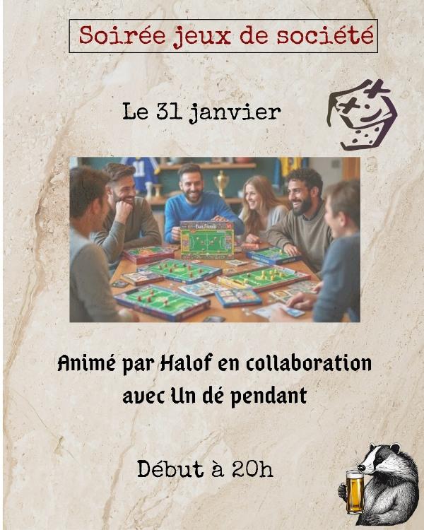 Soirée jeux de société