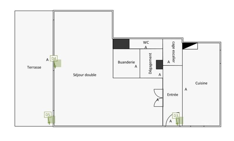 Duplex - 134 m² - 7 pièces