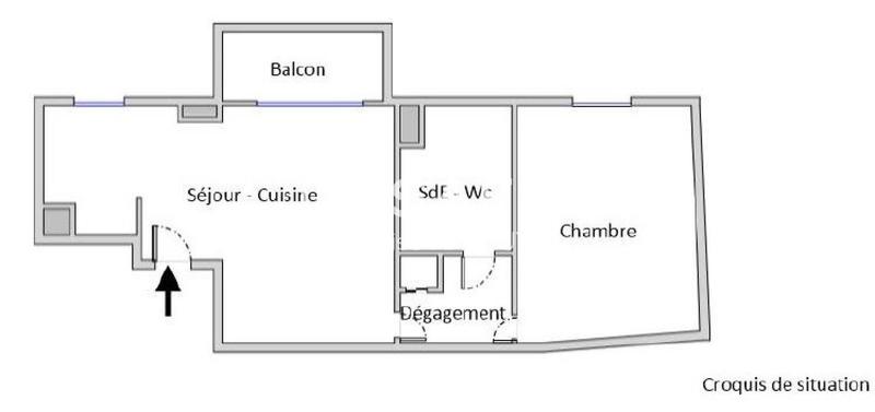 Appartement - 45 m² - 2 pièces