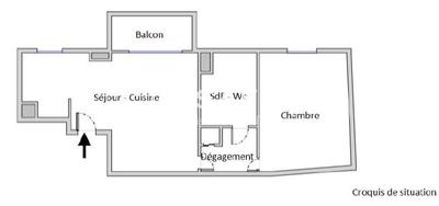 Appartement - 45 m² - 2 pièces