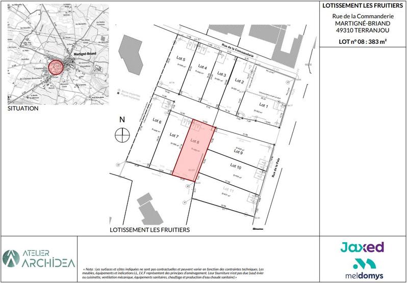 Terrain constructible - 383 m²