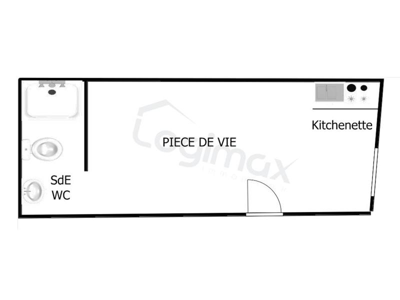 Appartement - 12 m² - 1 pièce