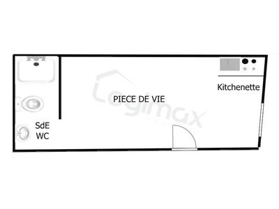 Appartement - 12 m² - 1 pièce