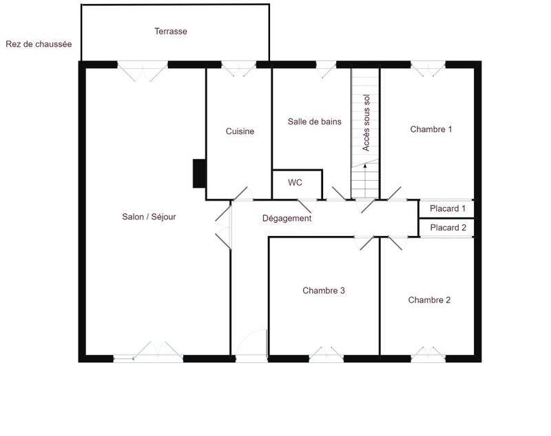 Maison - 87 m² - 5 pièces