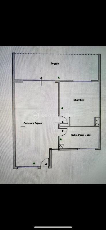 Appartement - 37 m² - 2 pièces