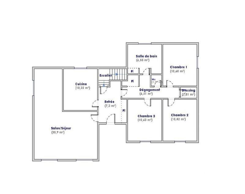 Maison - 113 m² - 5 pièces