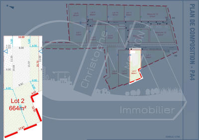 Terrain - 664 m²