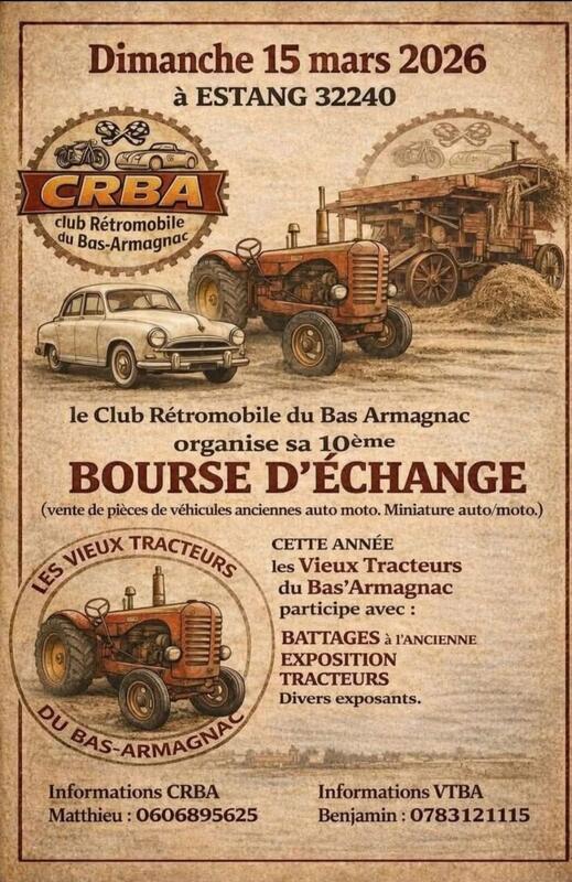 Bourse d'échange pièces auto, moto et miniatures