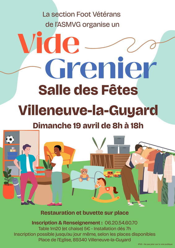 Vide grenier en salle