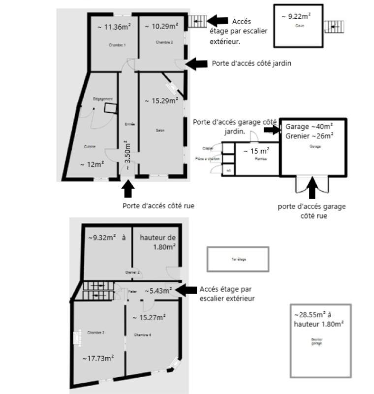 Maison - 99 m² - 7 pièces