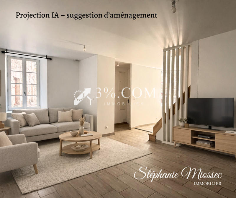 Maison en pierre - 85 m² - 4 pièces