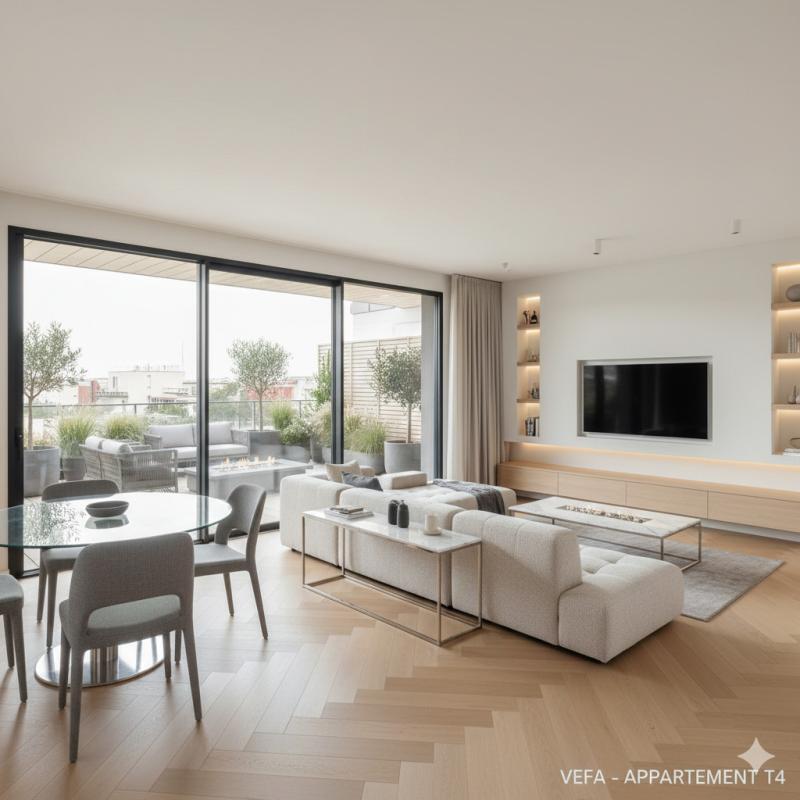 Appartement - 90 m² - 4 pièces