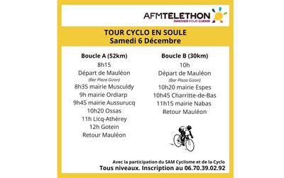 Téléthon 2025 : tour cyclo en Soule
