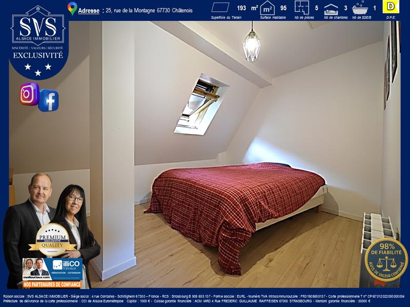 Maison - 96 m² - 5 pièces