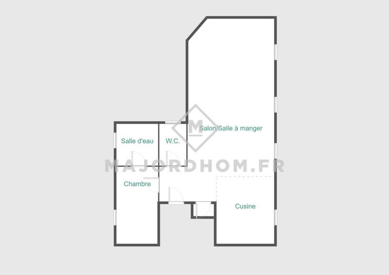 Appartement - 60 m² - 3 pièces