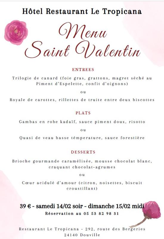 Repas de la Saint Valentin