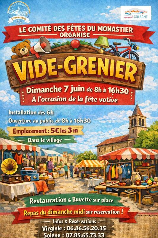 Vide grenier du monastier