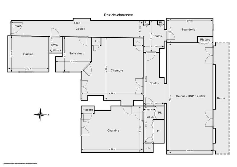 Duplex - 108 m² - 4 pièces