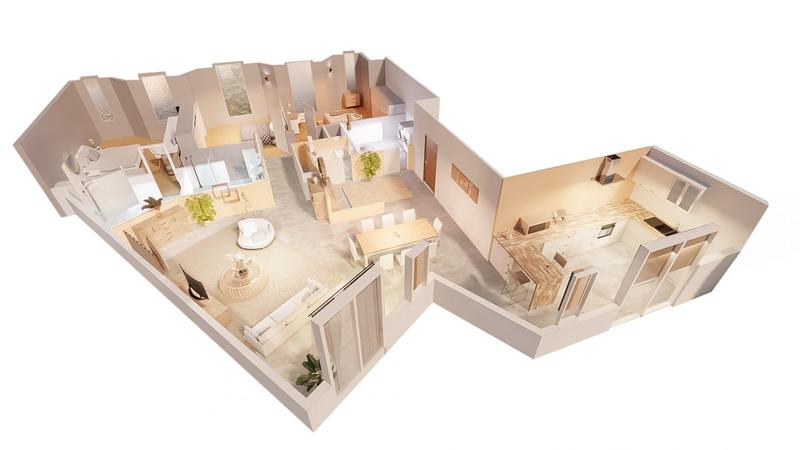 Appartement - 140 m² - 4 pièces