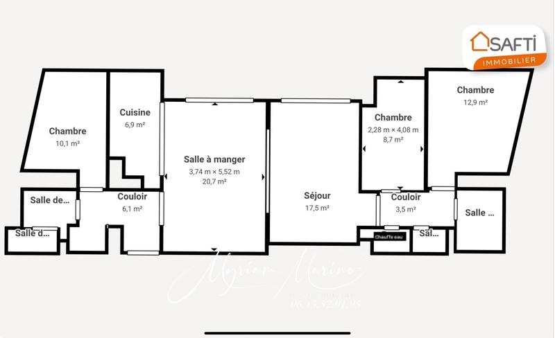 Appartement - 98 m² - 5 pièces