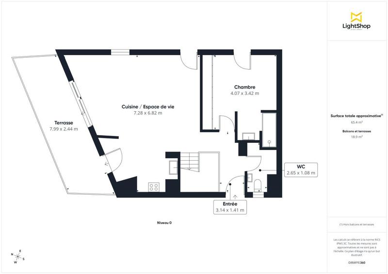 Appartement - 78 m² - 3 pièces