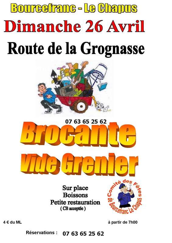 Brocante - vide grenier du comité des fêtes