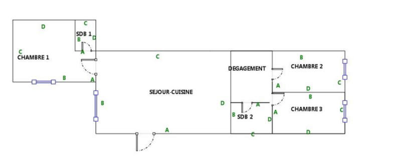 Appartement - 89 m² - 4 pièces