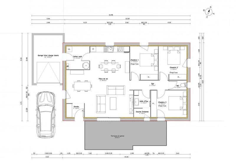 Maison - 90 m² - 4 pièces