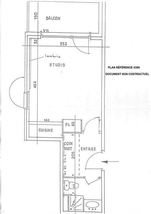 Studio - 23 m² - 1 pièce