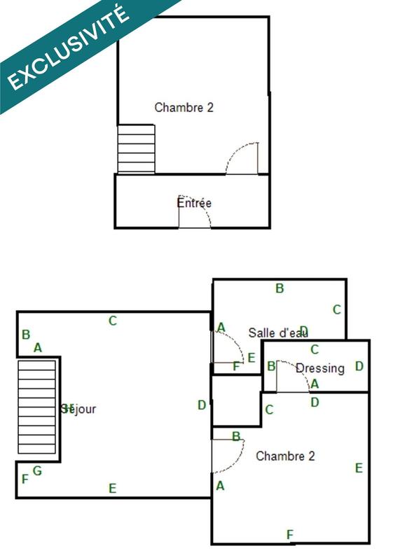 Maison - 49 m² - 3 pièces