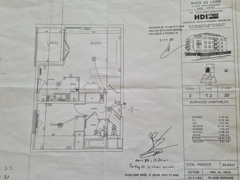 Appartement - 55 m² - 2 pièces