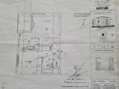 Appartement - 55 m² - 2 pièces
